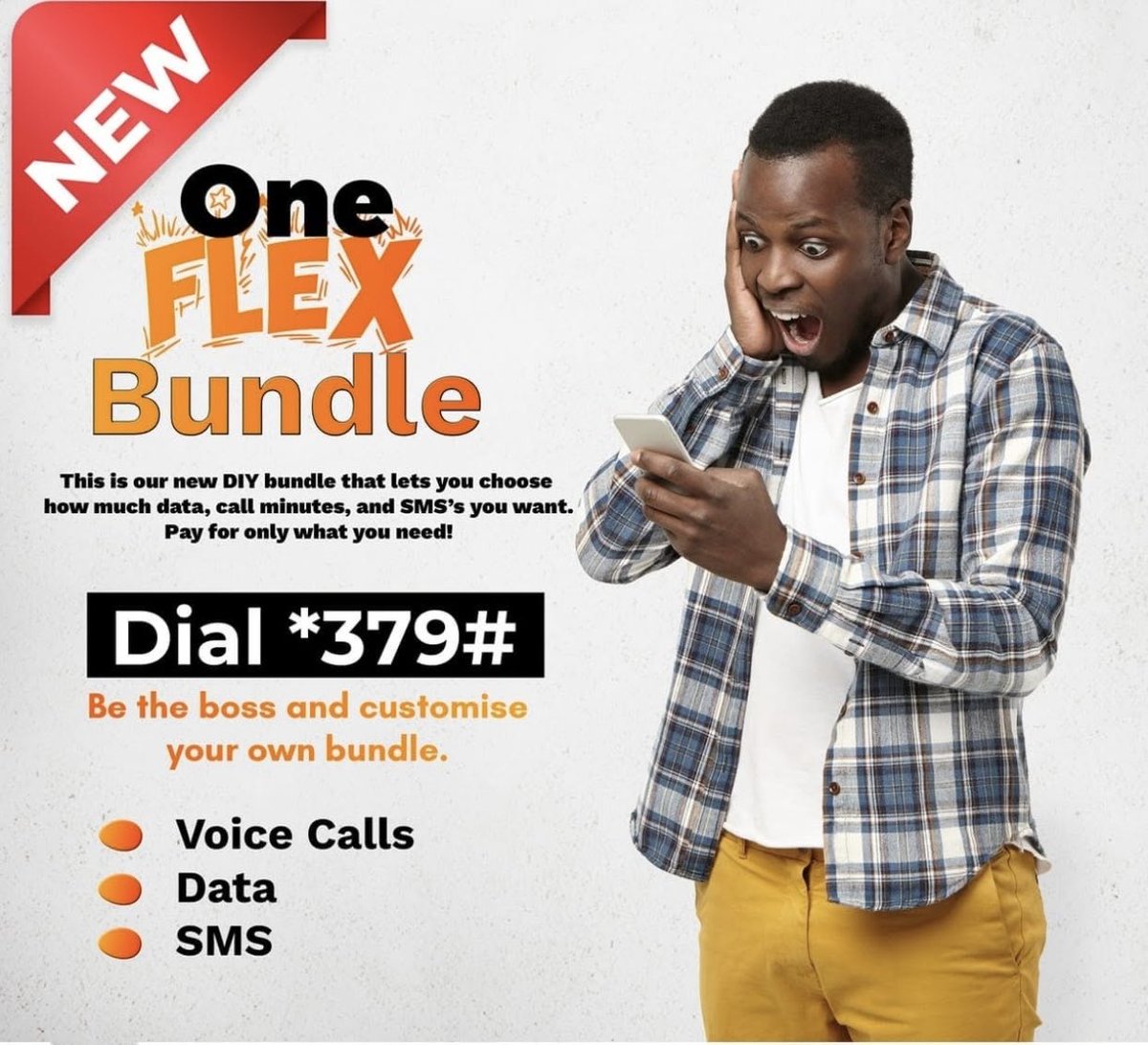 NetOneCellular's tweet photo. Experience freedom without boundaries.
OneFlex puts the power in your hands with custom data, extra talk time, and limitless SMS.
Your connection. Your way of living.
Dial *379# and redefine how you stay connected.
#FlexYourConnection #YourDigitalSolutionsNetwork #TheWorldInOne