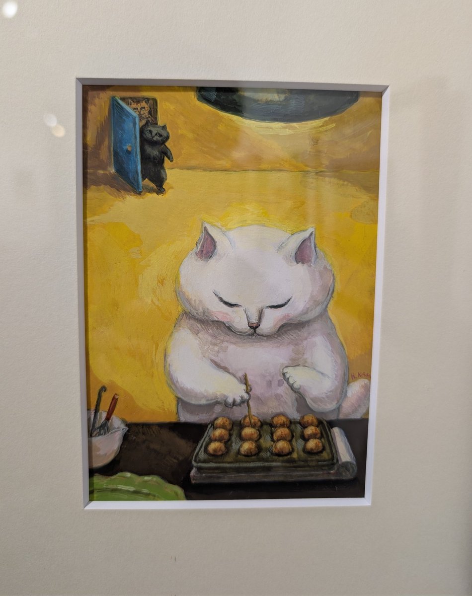 トーキョーピクセルのカマノレイコさんの展示を観て、推しの猫ちゃんを