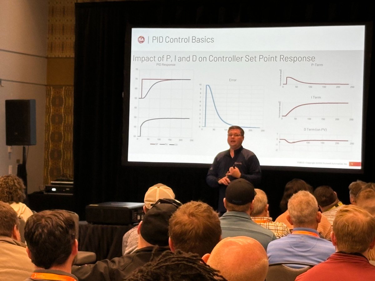 Control_Station's tweet image. Bob Rice delivered a packed session yesterday at #AutomationFair on A Practical Approach for PID Tuning of Interacting Control Loops — full room!
Right after the talk, booth traffic picked up as attendees stopped by to continue the conversation. Visit Control Station at Booth 411