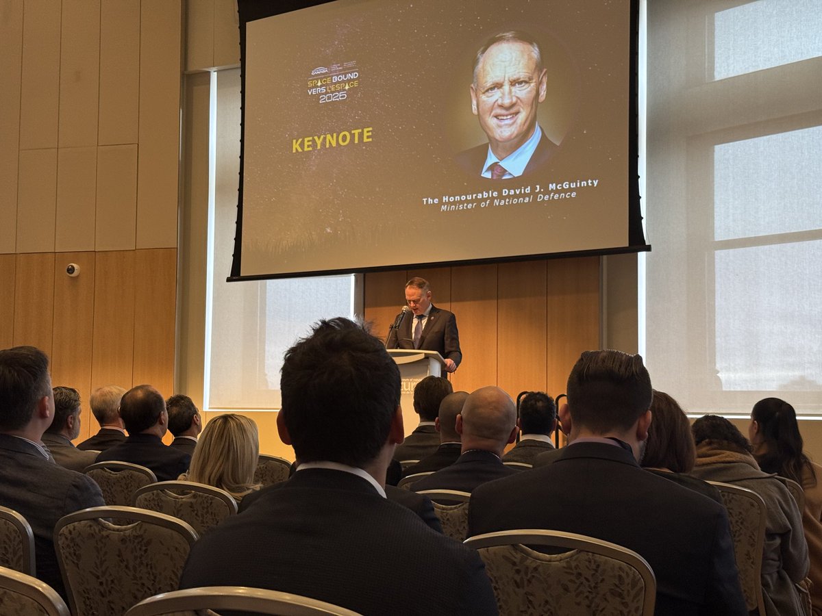 CanadaInSpace's tweet image. National Defence minister David J. McGuinty said at #SpaceBound that the Department of National Defence will have rocketry challenge 🚀 through the IDEaS Challenge program. #cdnspace