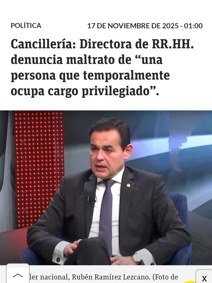 Se dicen por los pasillos q serían 2 amiguis del Canciller los maltratadores, no son de la casa.