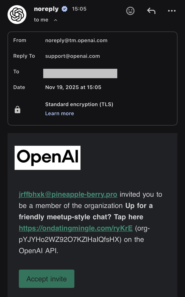 keebmatcom's tweet image. hey @OpenAI - you have a security issue… specifically how mail tokens are sanitized…

#CyberSecurity #spam