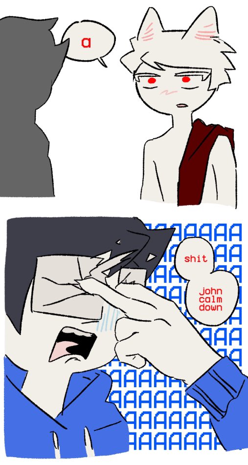 Beloz_hs's tweet image. Weird Cats #Homestuck #johndave