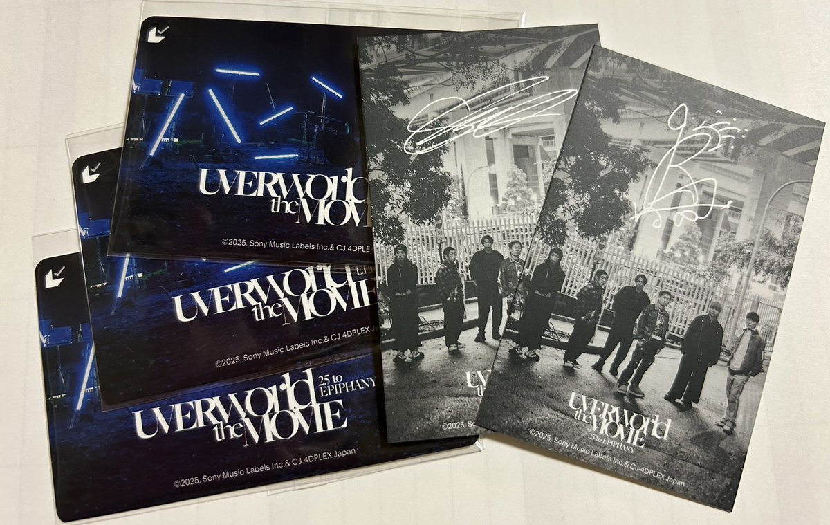 UVERworld ムビチケきたー✨ カードはTAKUYA∞と真太郎くんとのぶちん
