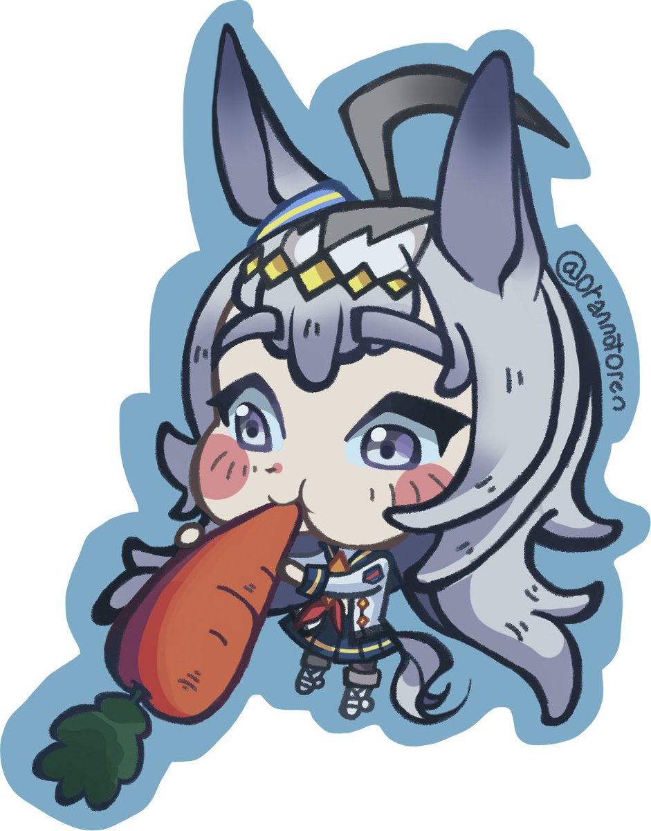 OrannotOren's tweet image. tiny oguri cap !! 🥕
