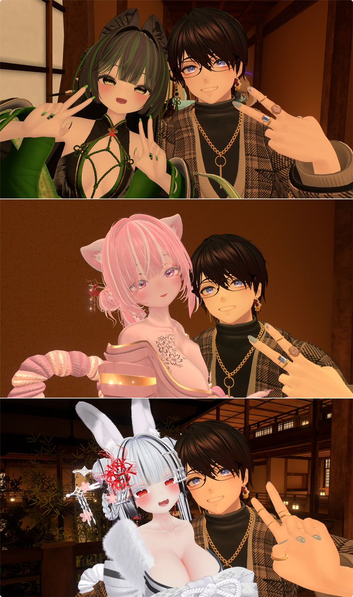 各ローテも濃くて楽しいし芸者による演舞もクオリティが高くて、最初から最後まで最高だった✨
また機会があれば行きたいな！
#VRCおうまがとき