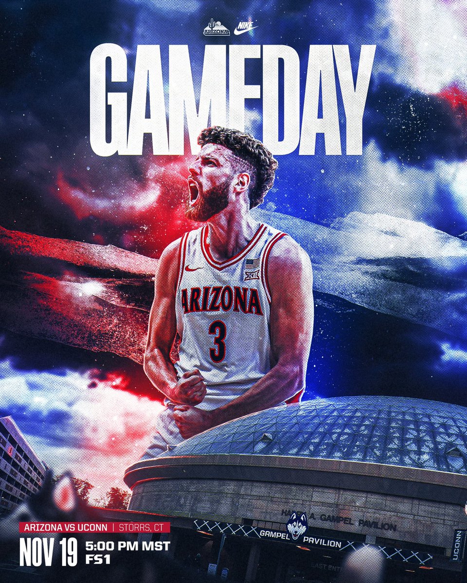 𝗚𝗔𝗠𝗘𝗗𝗔𝗬

🆚 UConn
📍 Storrs, CT
⏰ 5:00 PM MST 
📺 FS1
🎙️ bit.ly/3Ycgl7P
📊 bit.ly/3BQKLVM