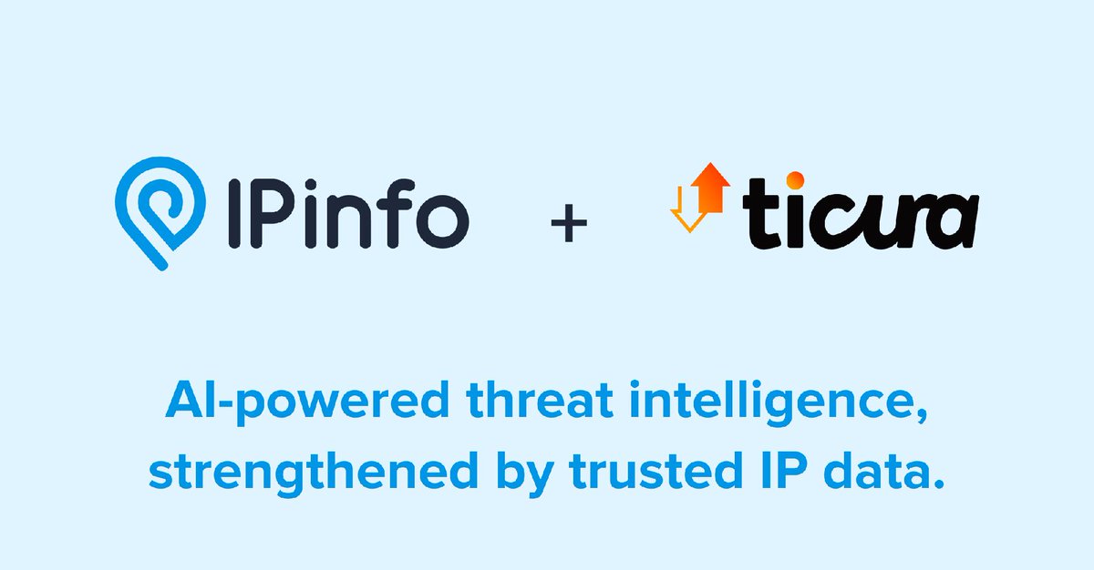 ipinfo's tweet image. New integration alert 🚨IPinfo + @ticura_io = AI-powered threat intelligence, now enhanced with trusted IP data. Together, we’re helping security teams identify and understand network threats faster than ever.

#Cybersecurity #Threatintelligence #Devtools