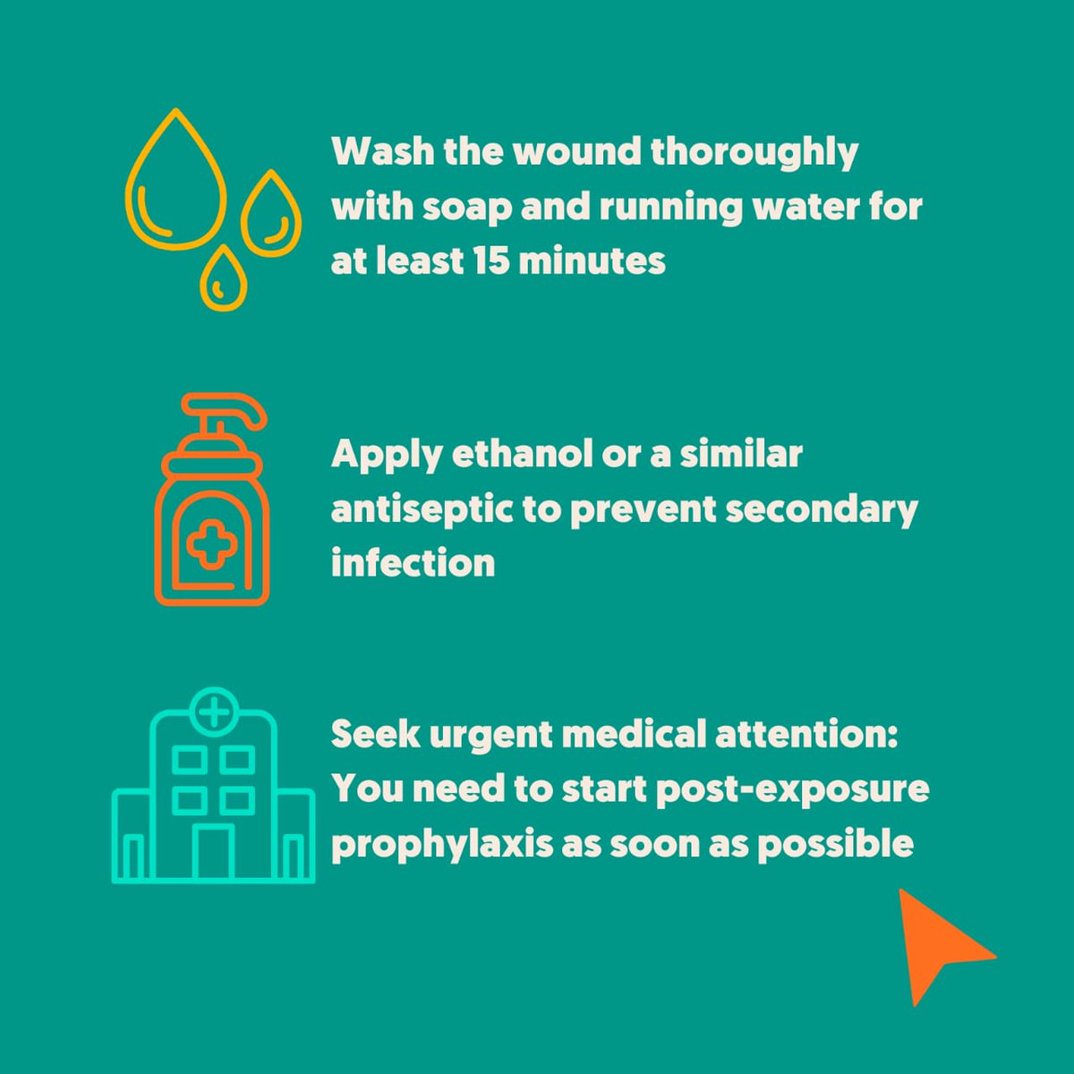 #RabiesAwareness | If Bitten, Act Fast!

If you are bitten, scratched or licked by a seal, dog or any animal that is aggressive or behaving abnormally, immediately wash the wound for at least 15 minutes under running water. 

Thereafter, seek medical attention as a matter of