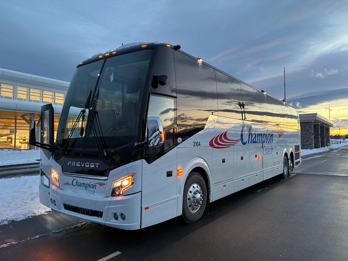 ChampionCo's tweet photo. We're thrilled to share that Champion Coach has proudly added the next generation @PrevostCoach H3-45 to the Champion fleet! 🚌 https://t.co/FpymVD3lU7