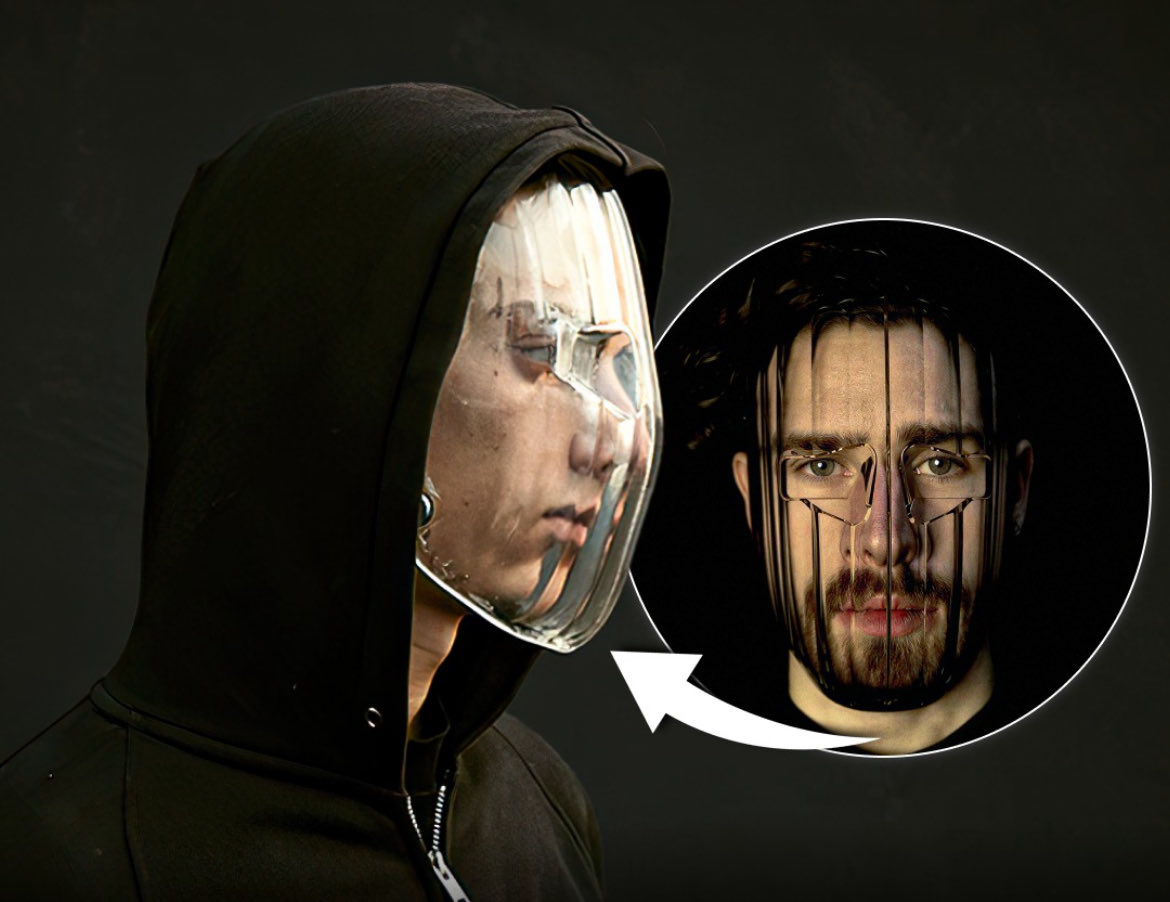 MillaKNFT's tweet image. Een jonge Nederlandse ontwerper, #JipVanLeeuwenstein wie studeert op het universiteit van Utrecht, heeft een transparante mask gecreëerd. 
Deze mask beschermt U tegen Ai Facial Recognition.
(Ik kan geen echte pagina vinden van het ontwerper zichzelf.)

#ai #tools #europe