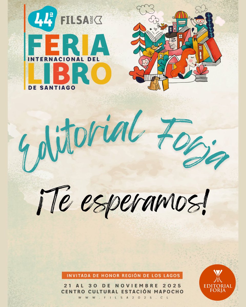 ¡La magia de los libros vuelve a FILSA 2025! ✨
Este año Editorial Forja llega con más historias, más autores y más encuentros que nunca.
¿Listo para descubrir tu próxima lectura favorita?