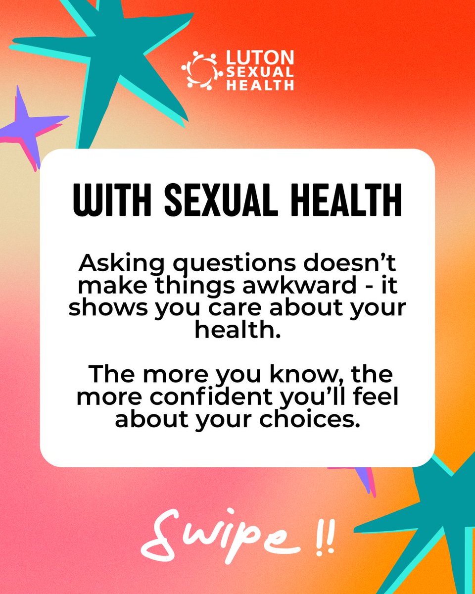 Talking about consent, contraception or testing shouldn’t feel uncomfortable - it’s part of looking after yourself and the people you care about.

#Luton #SexualHealth #HealthyRelationships #YouthSupport