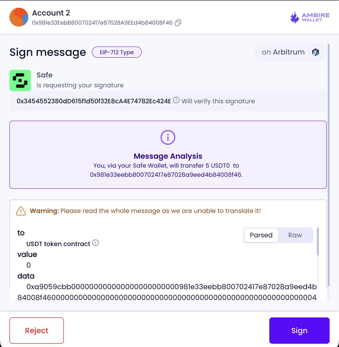 feliam's tweet image. Everybody in blockchain should ditch whatever wallet you’re using and move to @ambire. I am flabbergasted. It even decodes multisig-based transfers (@safe).
#devcon #devconnect