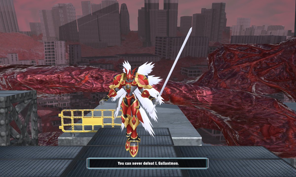 DRA_Remake's tweet image. As the boss for the Tamers campaign path, Gallantmon Crimson Mode hits hard, having wide spanning melee and range moves, the most flashy of these would be in ultra, where he bathes the ground with a thick red beam, sweeping all in its path!

#Projectdigimon #GallantmonCrimsonMode
