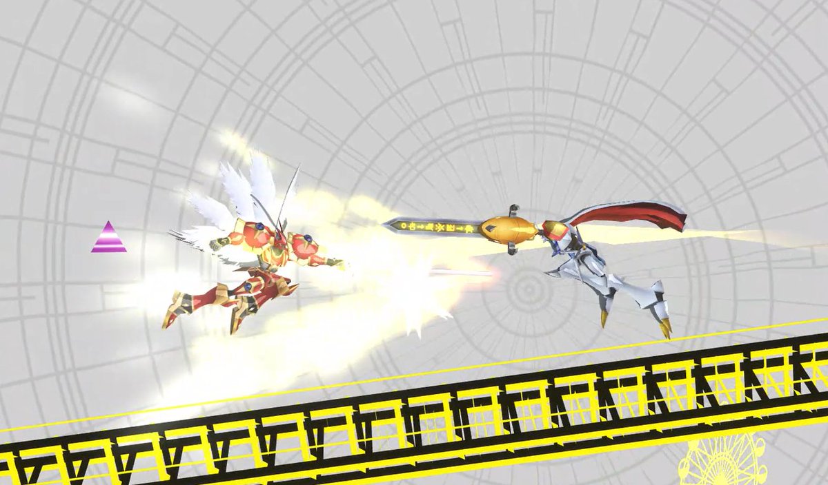 DRA_Remake's tweet image. As the boss for the Tamers campaign path, Gallantmon Crimson Mode hits hard, having wide spanning melee and range moves, the most flashy of these would be in ultra, where he bathes the ground with a thick red beam, sweeping all in its path!

#Projectdigimon #GallantmonCrimsonMode
