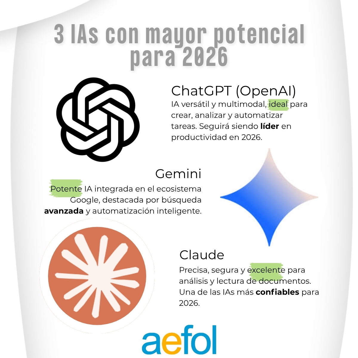 rikkardo1_5's tweet image. 🚀 Las 3 IAs con más potencial para 2026.

Si quieres descubrir muchas más, entra en CompartirIA y explora más de 200 herramientas de IA clasificadas en compartiria.com.
#InteligenciaArtificial #IA2026 #ChatGPT #Gemini #Claude @AEFOL