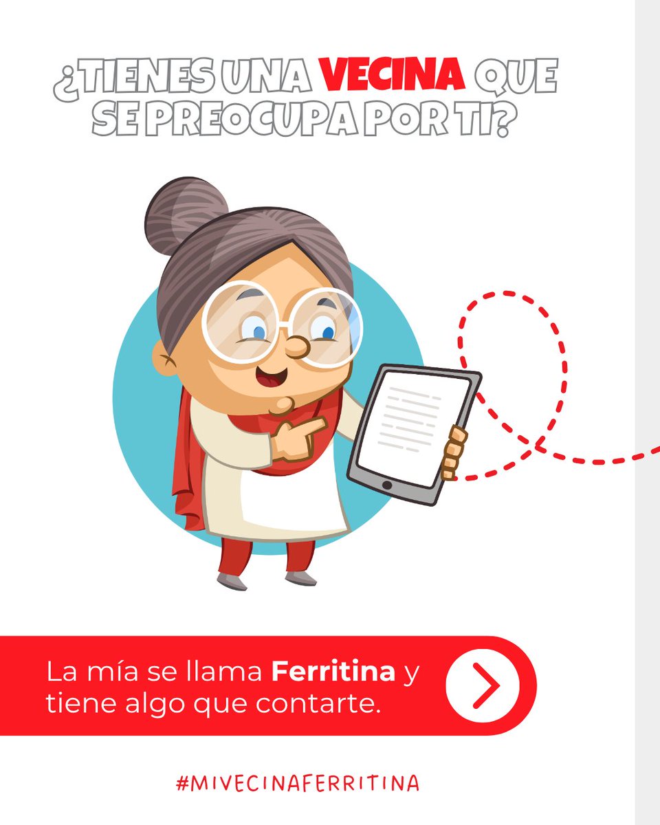 fep_pacientes's tweet photo. 🩺 Presentamos la campaña #MiVecinaFerritina, con el apoyo de @CSLViforES, para este #DíaMundialDelDéficitDeHierro.

Muchas veces confundimos los síntomas del déficit de hierro con el cansancio cotidiano. Fatiga, palidez u otros, pero no les damos importancia... https://t.co/U30Whfy8Nc