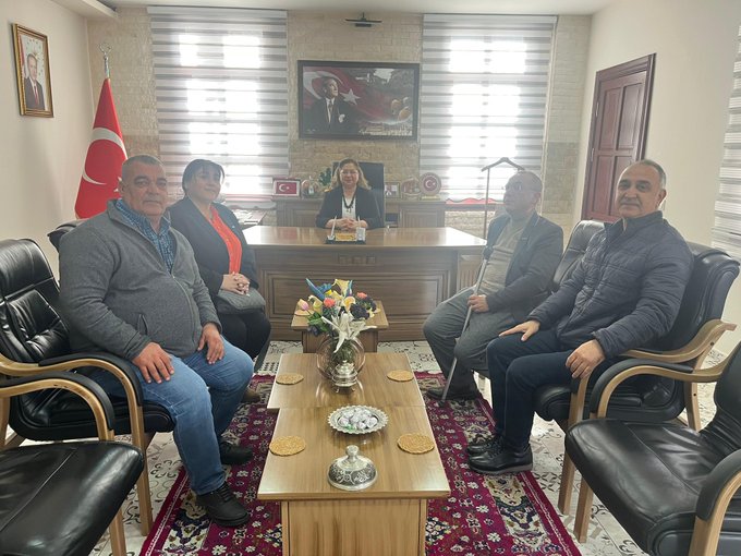 Kızılcapınar Derneği Başkanı Kaymakamı Ziyaret Etti