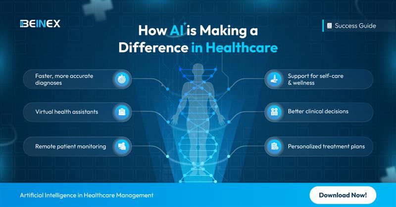 BeinexOfficial's tweet photo. #AI is not just assisting in #healthcare- it's redefining it. With faster diagnosis, better outcomes, #smartercare, and much more. Read the #successguide to learn how AI advances #patientcare with smarter #solutions.

Download now: https://t.co/1Qz9Zu4baR

#beinex #aiservice https://t.co/cG2JkhhUqN