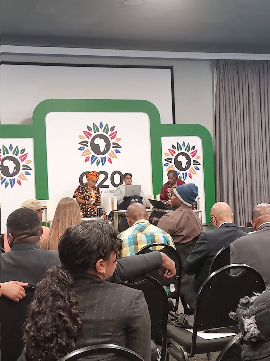 DAY 2 of the G20 social summit is here! 
Interesting sessions on development financing with Sarah Makka the African ONE  executive director. 
#G20SouthAfrica #G20 #ONE #FINANCING #reformathesystem.