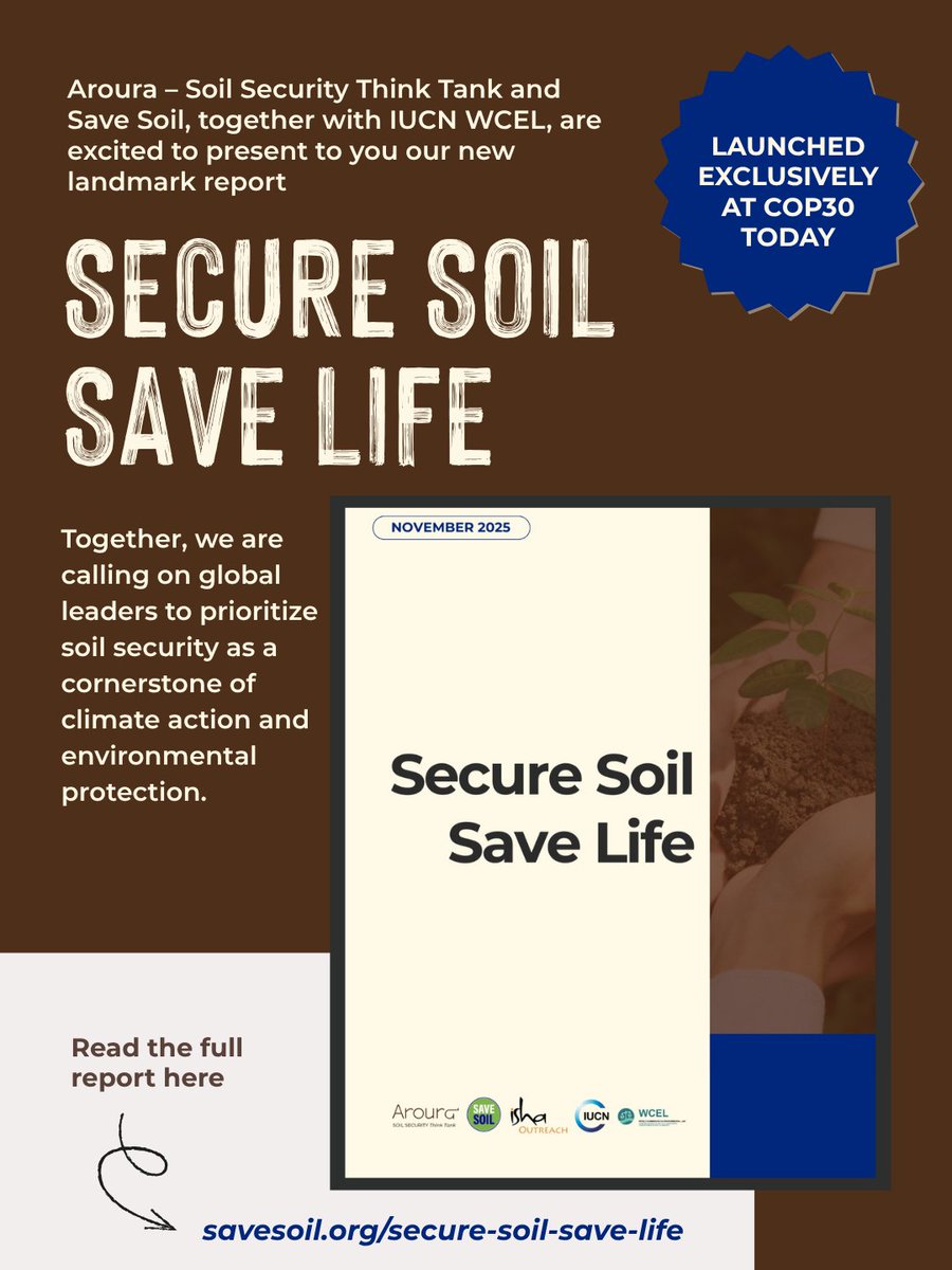 cpsavesoil's tweet image. Today, at COP, we mark the international launch of our landmark report. We extend our gratitude to our partners, Aroura Soil Security Think Tank and the IUCN World Commission on Environmental Law (WCEL), for their combined efforts in making this possible. Together, we are calling…