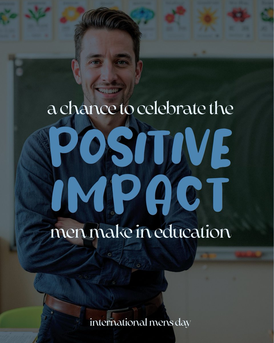 AffinityAWS's tweet image. Today is #InternationalMensDay! 🚹 
Let’s celebrate the impact men make in education—from sparking curiosity in early years to guiding teens. 
At Affinity Workforce, we champion diversity &amp;amp; encourage more men to teach. Why do we need more male teachers? 👇 

#TeachingMatters