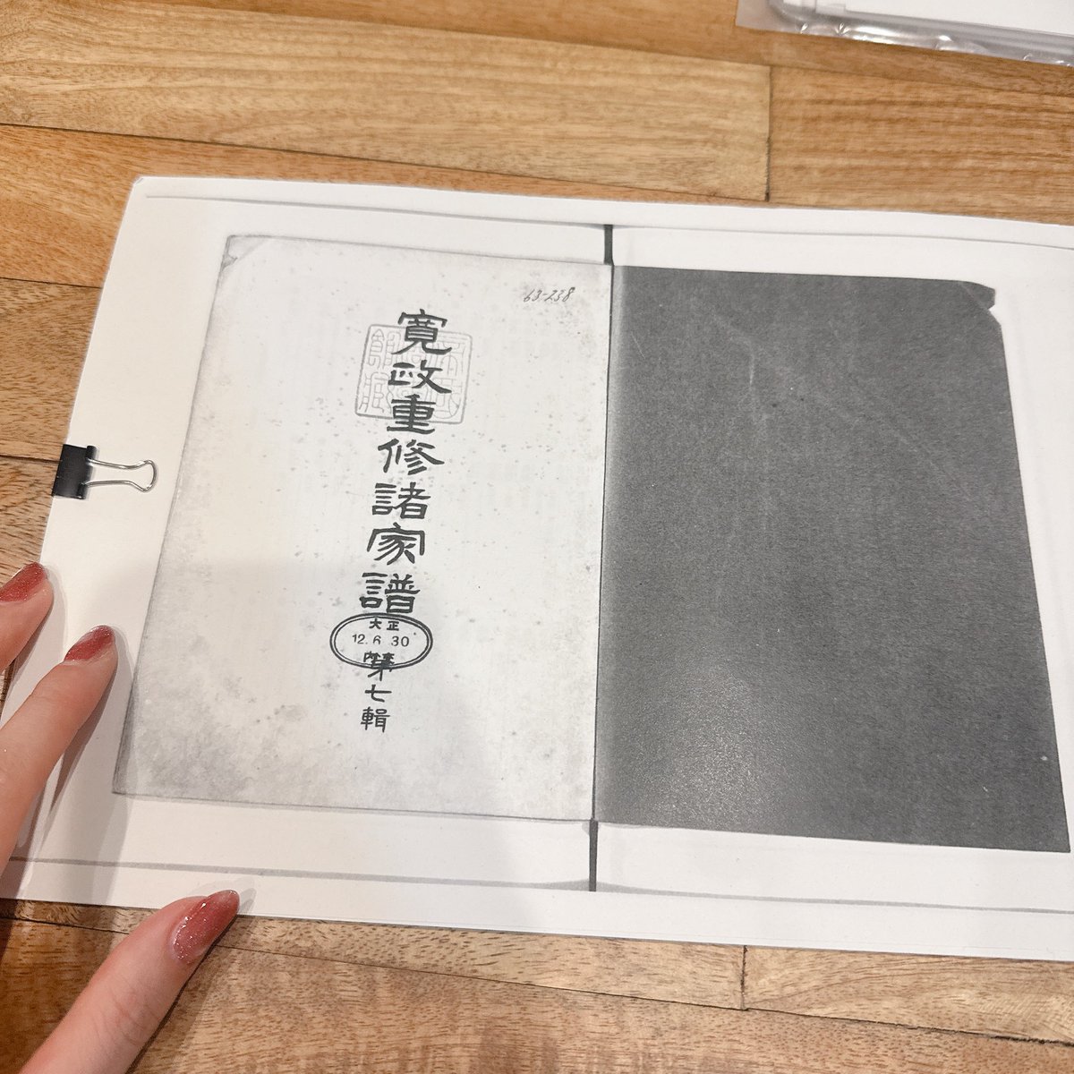 先日、私のご先祖様にまつわる資料のコピーを頂いた。なんて素敵な