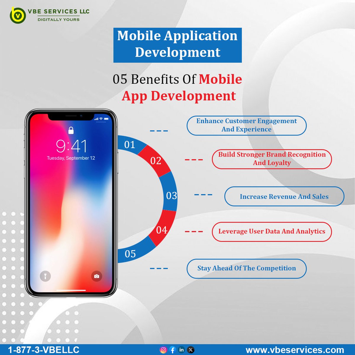 Vbeservice's tweet image. Take your business to your customer’s pocket!
VBE Services creates mobile apps that drive engagement, sales, and brand loyalty.

#VBEServices #MobileAppDevelopment #AppDevelopment #DigitalSolutions #CustomerEngagement #BrandLoyalty #IncreaseRevenue #DataDriven #BusinessGrowth
