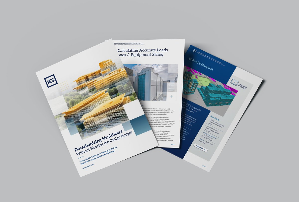 IESVE's tweet image. 🚀 Launched Today! Free Whitepaper - Decarbonizing Healthcare 🚀

Our latest whitepaper shows how design teams can achieve meaningful carbon reductions for healthcare buildings without exceeding project budgets.

👉 Download your free copy: bit.ly/49nxfHZ

#IESVE #HVAC