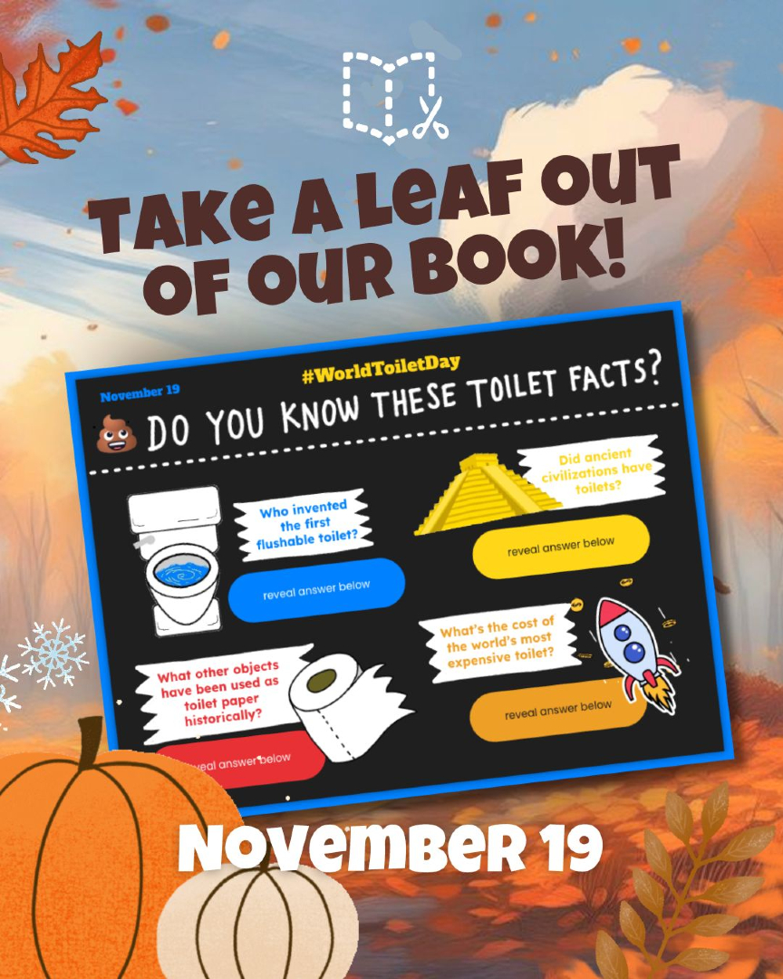 BookCreatorApp's tweet image. It&apos;s World Toilet Day!

Do you know who invented the first flushable toilet or what ancient civilizations used? Test your toilet knowledge!

🚽 Remix it now—link in bio!