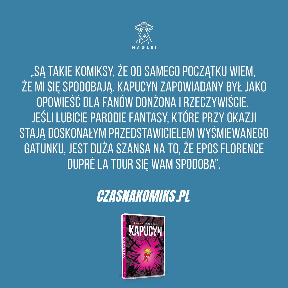 NAGLECOMICS's tweet image. 📢Kapucyn, syn niezwyciężonego rycerza Gawaina, z dnia na dzień traci wszystko. Rozgoryczony, pałający żądzą zemsty na całym świecie rzuca się w wir ryzykownych przygód! #komiksy #książki #kultura #sztuka #czytam #czytanie #naglecomics