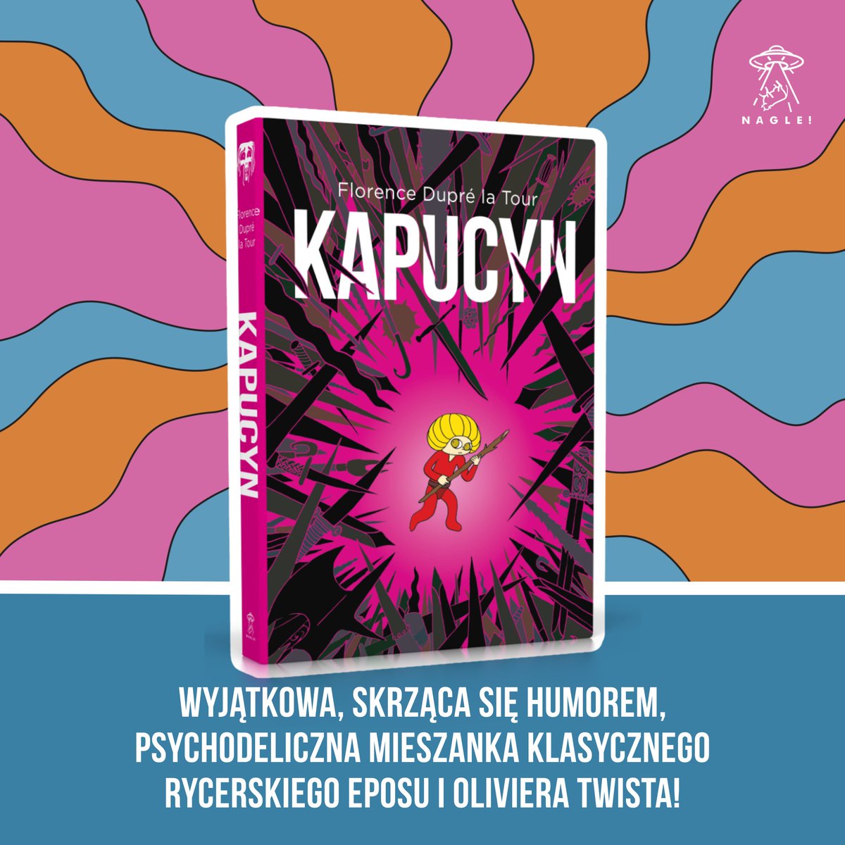 NAGLECOMICS's tweet image. 📢Kapucyn, syn niezwyciężonego rycerza Gawaina, z dnia na dzień traci wszystko. Rozgoryczony, pałający żądzą zemsty na całym świecie rzuca się w wir ryzykownych przygód! #komiksy #książki #kultura #sztuka #czytam #czytanie #naglecomics