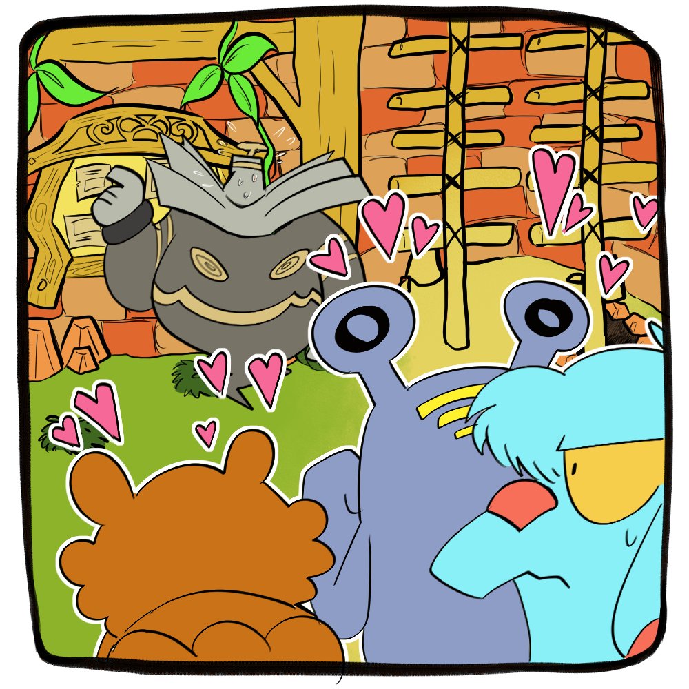 chubledoobles's tweet image. What? We were all thinking it right? #pmd2 #teambestfriends #phanpy #dusknoir