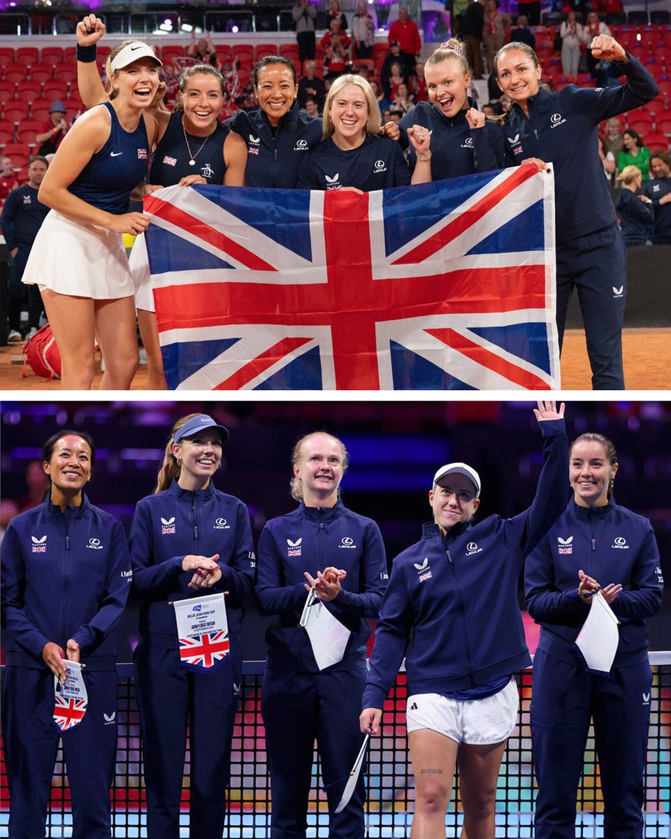 the_LTA's tweet image. The Lexus GB Billie Jean King Cup Team finish third in the year-end #BJKCup Nations Rankings 👊

#BackTheBrits 🇬🇧