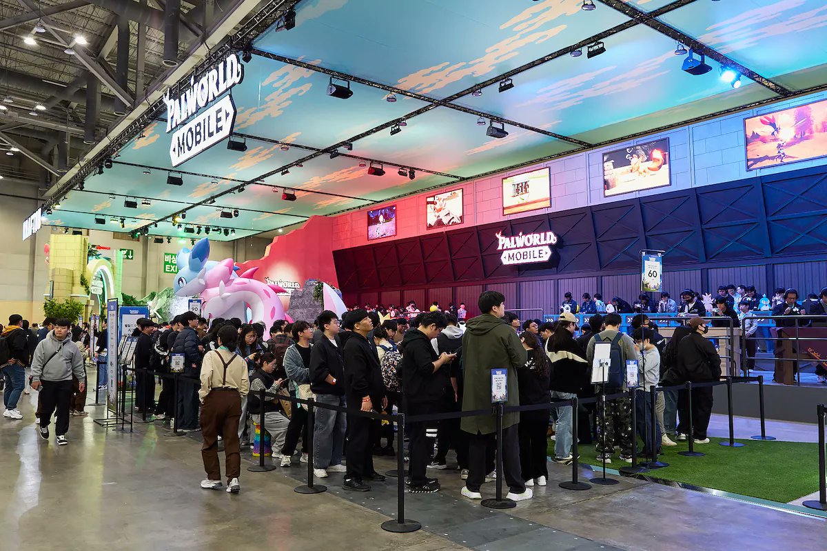 game8_interview's tweet image. 先日韓国・釜山で開催されたアジア最大級のゲームイベント『G-STAR 2025』に出展した『#KRAFTON』ブースの取材記事を公開しました〜！

最新ゲーム『Palworld Mobile』の試遊と、PUBGカフェでドーナツ・コーヒーをいただきました☕️

game8.jp/articles/569323