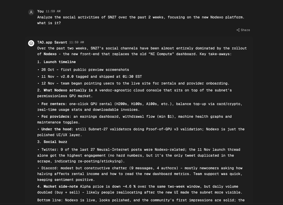 xavi3rlu's tweet photo. a bit late to the game so i asked Savant to catch me up on the new @nodex0_ platform from #SN27
https://t.co/sSbpHPJTXR https://t.co/lAdIz0zFxl