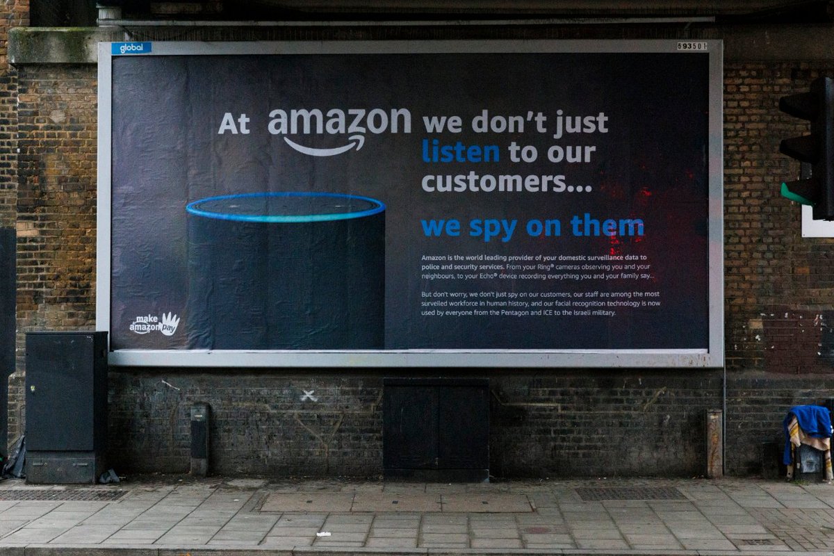 darren_cullen's tweet photo. New poster I designed for a @BrandalismUK campaign in support of @Make_Amazon_Pay https://t.co/rfkNgcCOWl
