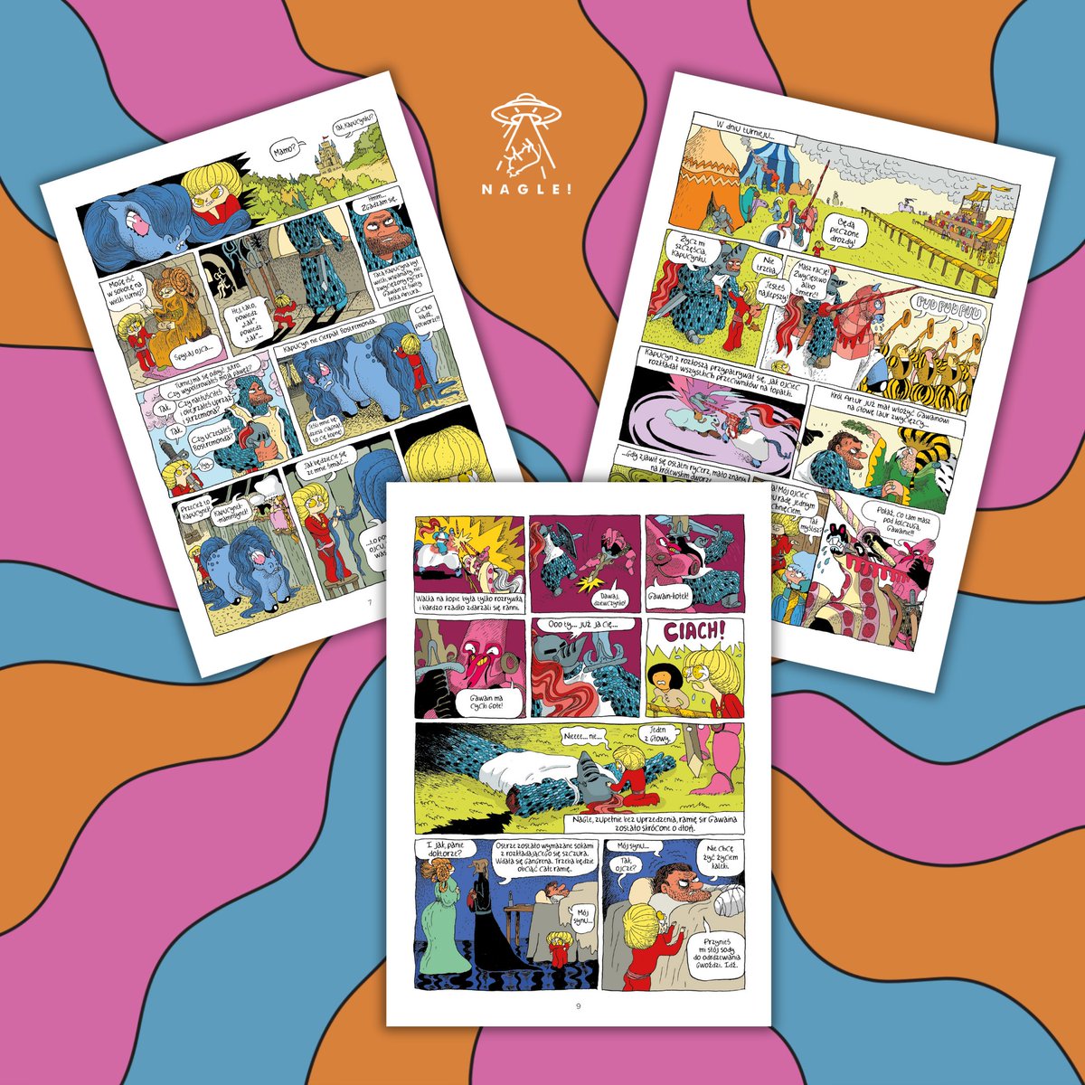 NAGLECOMICS's tweet image. 📢Kapucyn, syn niezwyciężonego rycerza Gawaina, z dnia na dzień traci wszystko. Rozgoryczony, pałający żądzą zemsty na całym świecie rzuca się w wir ryzykownych przygód! #komiksy #książki #kultura #sztuka #czytam #czytanie #naglecomics