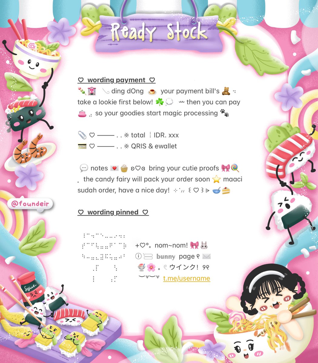 ⠀
˚₊ ♡ help retweet? tysm! ֯⊹

𓈄᳸  ౿ ۫ 𓈒 🍭🎀  ⨳  𓊆 haloo sobat imut  . .  💬 ☆ ada CLEARANCE SALE ready stOck wording! bisa kamu miliki dengan harga  へ ⭐️🥣 𖠗  ꒰ IDR. 2.500—8.000 aja ꒱  യ check ALT for moRe ▷ チェック。 ☘️👛 ノ

𓄼 𓂋  #zonauang  ⊹
⠀