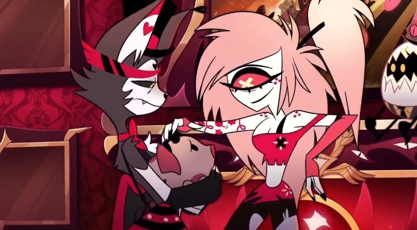 kaichiiix's tweet photo. Husk will spend the entire next season drunk, sad, and probably looking for Angel, hoping to see him even briefly, trying to convince him to come back, though without success, until he finally gets fed up and tells him he loves him through tears mark my fucking words.
#huskerdust https://t.co/7lpnTkwbk5