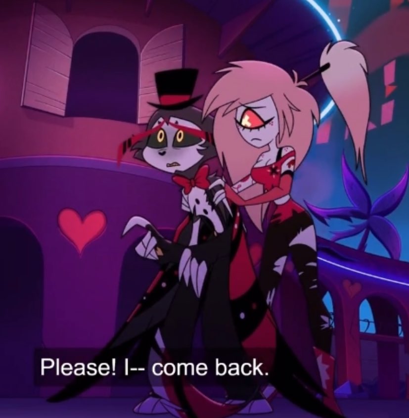 kaichiiix's tweet photo. Husk will spend the entire next season drunk, sad, and probably looking for Angel, hoping to see him even briefly, trying to convince him to come back, though without success, until he finally gets fed up and tells him he loves him through tears mark my fucking words.
#huskerdust https://t.co/7lpnTkwbk5