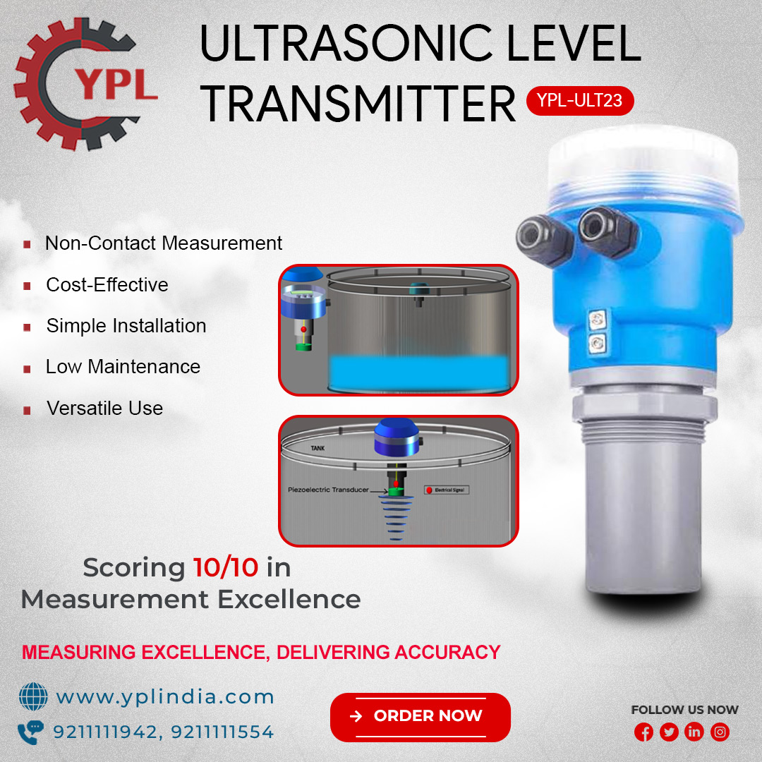 YPLInstrument's tweet image. Reliable, contactless, and efficient — the Ultrasonic Level Transmitter ensures accurate level measurement for a wide range of applications. 
#UltrasonicLevelTransmitter #LevelMeasurement #NonContactSensor #ProcessAutomation #SmartInstrumentation #IndustrialSolutions #Accurate