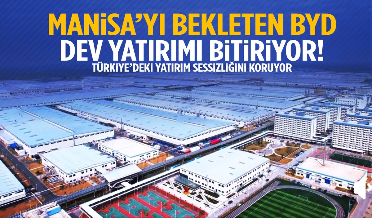 Manisa’yı bekleten BYD dev yatırımı bitiriyor!
manisakulishaber.com/manisayi-bekle…