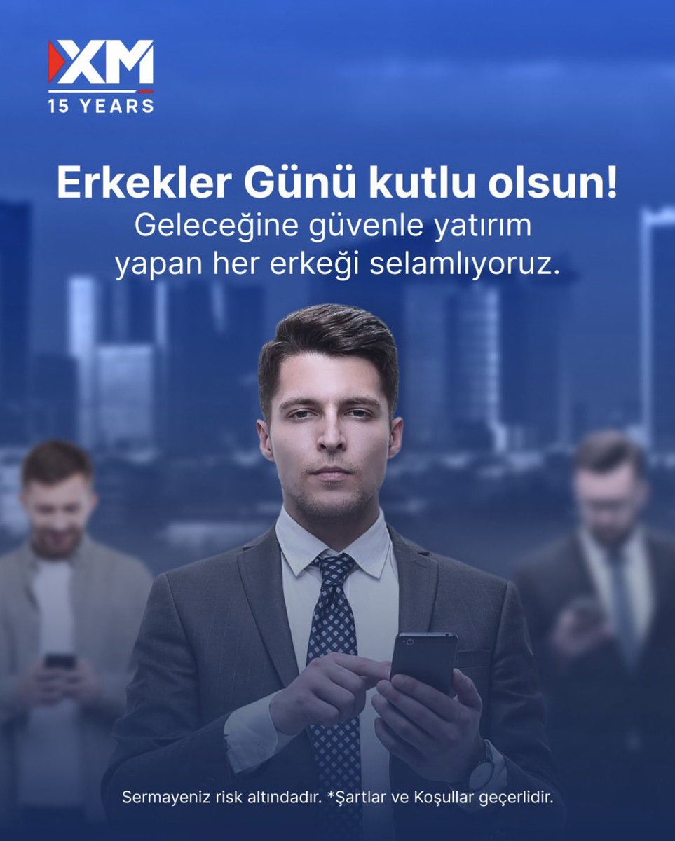 💪 Kararlılık, disiplin ve vizyon: başarılı yatırımın 3 anahtarı.
📊 Odaklanarak her hareketi bir fırsata dönüştüren tüm erkeklerin Erkekler Günü kutlu olsun.

#XMTurkey #MensDay #InternationalMensDay #Traders #FinancialMarkets
