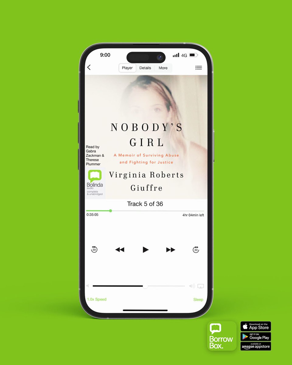 DurhamLibraries's tweet image. It is the powerful story of an ordinary girl who would grow up to confront adversity and trauma of the darkest form, yet who found the strength to move forwards.
Virginia Roberts Giuffre’s fierce, unflinching memoir Nobody’s Girl is now exclusively available on @BorrowBox .