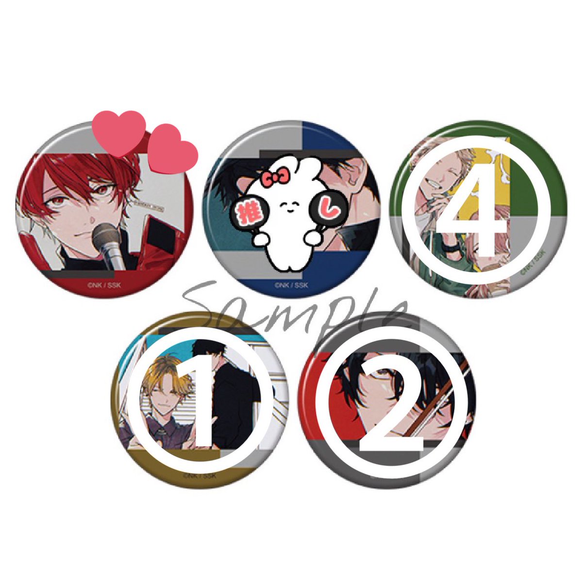 交換希望》 ⁡ ギヴン展 バッジコレクション／ENCORE ⁡ 求→真冬(1〜3