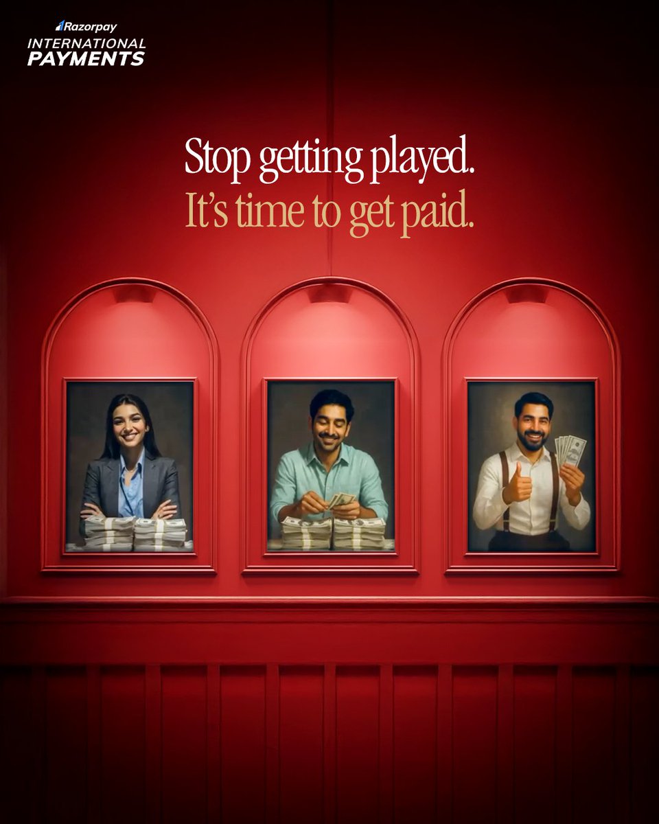 Razorpay's tweet image. If you’re ready for global scale, your payments should be too.
So we rebuilt the entire flow from the ground up.

Explore how international payments actually work behind the scenes.
Go Behind the Build with Razorpay.

#Razorpay #RazorpayInternationalPayments #BehindtheBuild