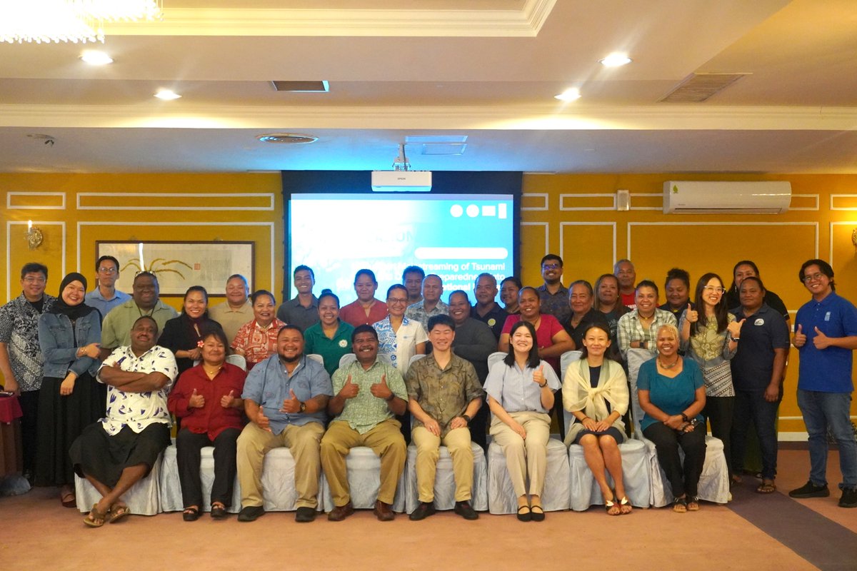 UNDPasiapac's tweet photo. Following national workshops in🇹🇭Thailand and 🇮🇩 Indonesia, the @UNDP–@JapanGov regional Tsunami Project is now in Palau!
The 2-day National Workshop for Schools was co-organized with the Palau National Emergency Management Office (NEMO) and the Ministry of Education and brought together government representatives, all school principals, and partners, including @jica_direct_en, @UNmigration, @IocUnesco, and @palauredcross