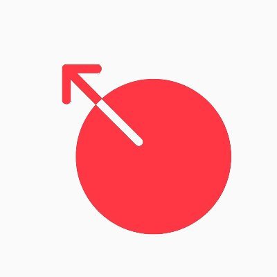 上向き矢印を配した赤い円のSolomon Labsロゴ